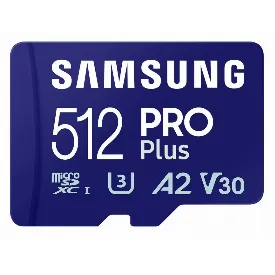 Карта памяти microSDXC Samsung Pro PLUS 512 ГБ, UHS-I U3, 180 МБ/с (MB-MD512SA)